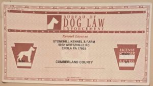 Stonehill Kennel License