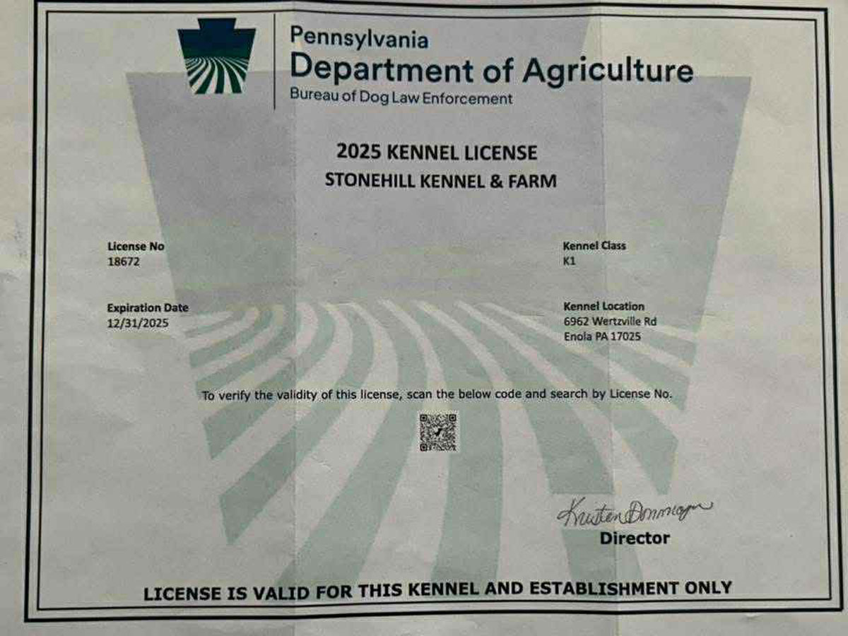 Stonehill Kennel License